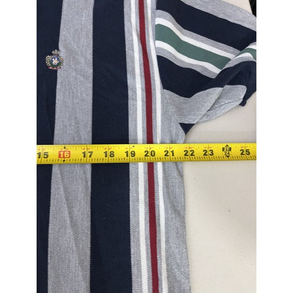 Vtg 90s Preppy Old Money Rugby Equestrian Striped Polo XL Y2K Classic Hip Hop - Picture 11 of 12